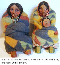 Indian doll couple with baby